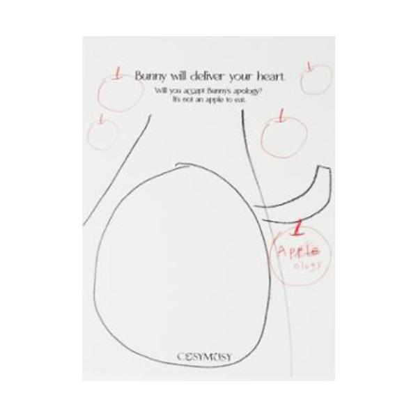 Cosymosy Брелок-открытка с изображением кролика-извинения 5 видов на выбор