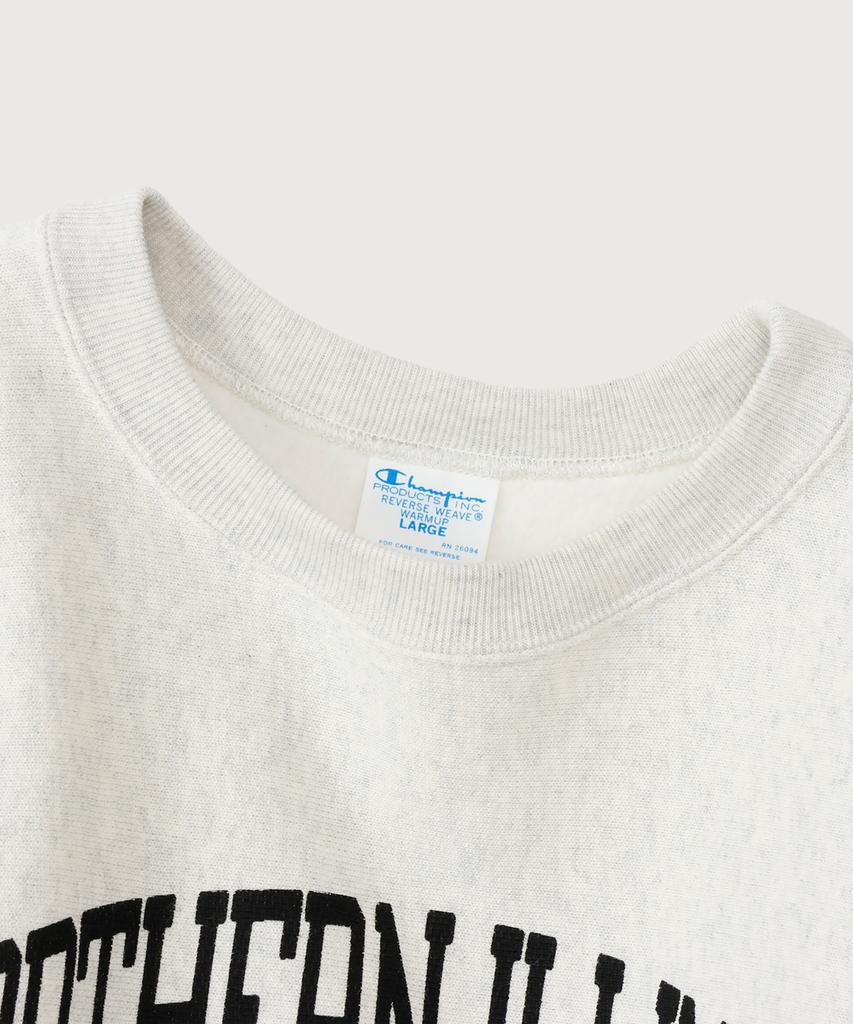 CHAMPION Reverse Weave Blu-Tack Regular Fit Brushed College Sweatshirt Natural