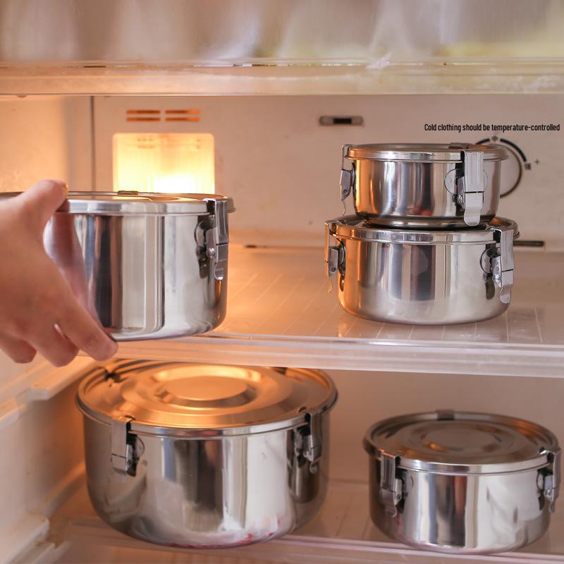 Набор корейских ланч-боксов бенто из нержавеющей стали 304 с защитой от протекания - 3 контейнера для сохранения свежести