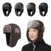 Thickened Men's Winter Earflap Hat Ear Protection Warm Snow Cap Winter Bomber Cap  Outdoors Sports