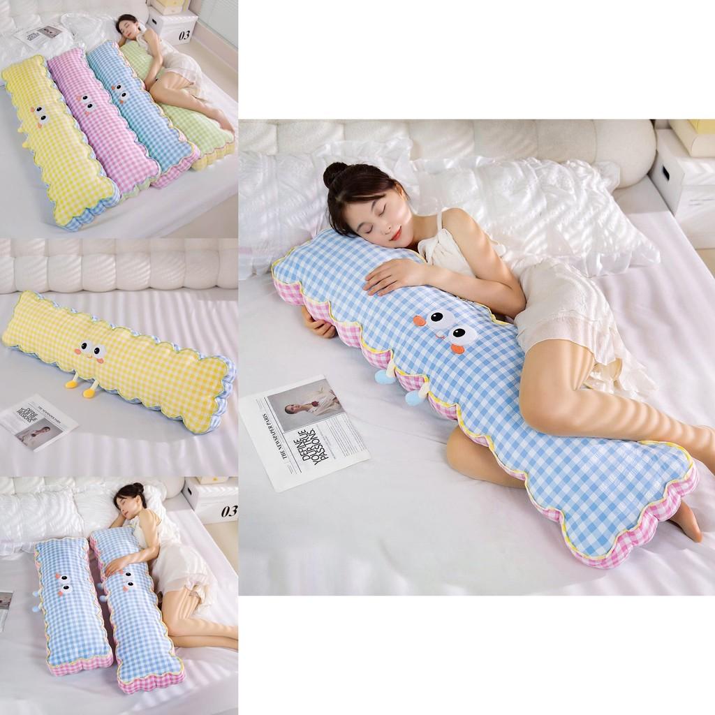 Мультяшный Стиль Сетчатый Узор Тело Беременной С Молнией Моющийся Чехол Для Комфортного Сна