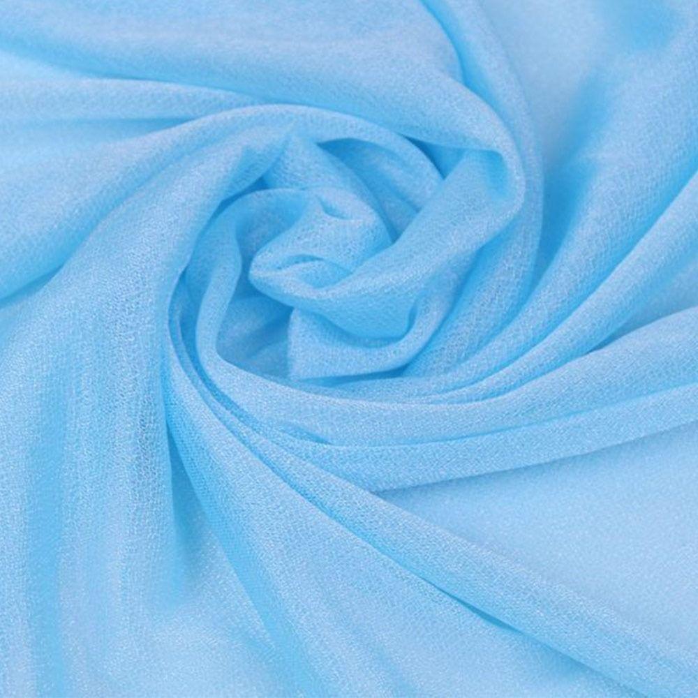 Soft Silk Scarf Lightweight Sheer Wrap Summer Bandana  for Women