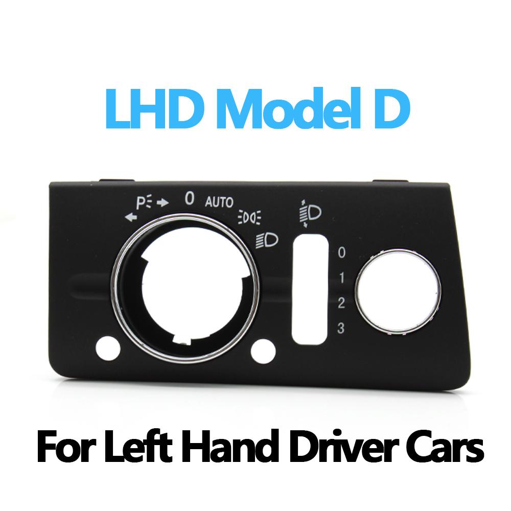 Левая рука водителя, передняя панель переключателя фар, накладка для Mercedes Benz W211 E Class 320 350 550