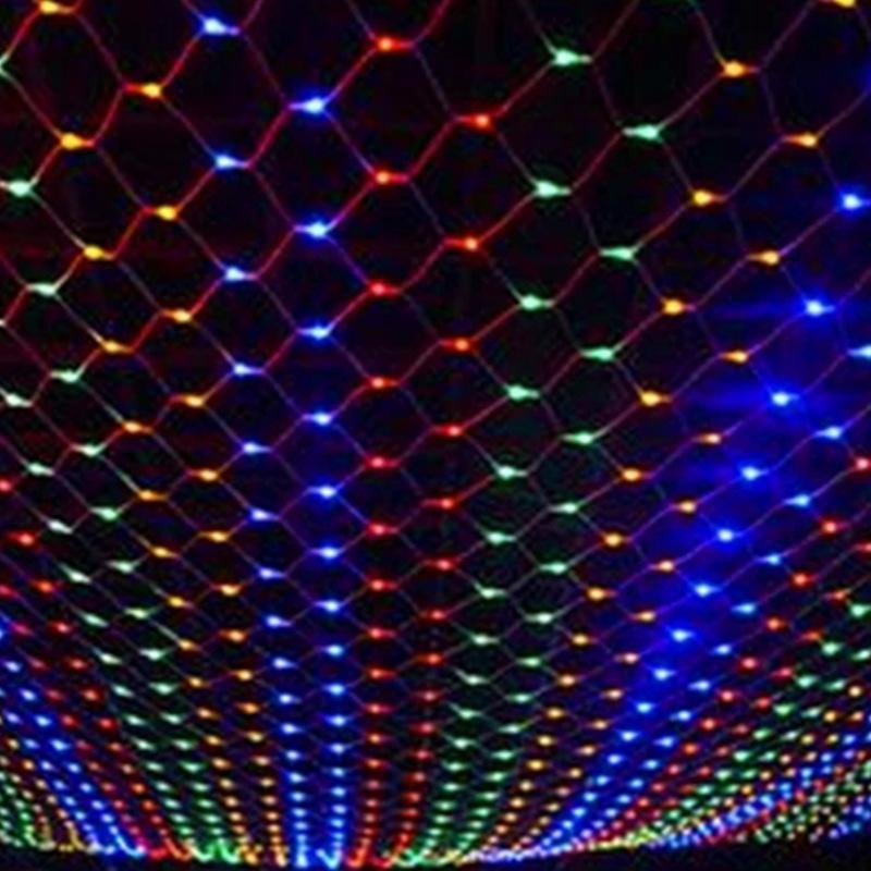 3x2/6x4M светодиодная гирлянда из рождественской сетки, Рождественская гирлянда, сетка, сказочный ландшафтный светильник, сад, улица, свадьба, рождественское украшение, лампа
