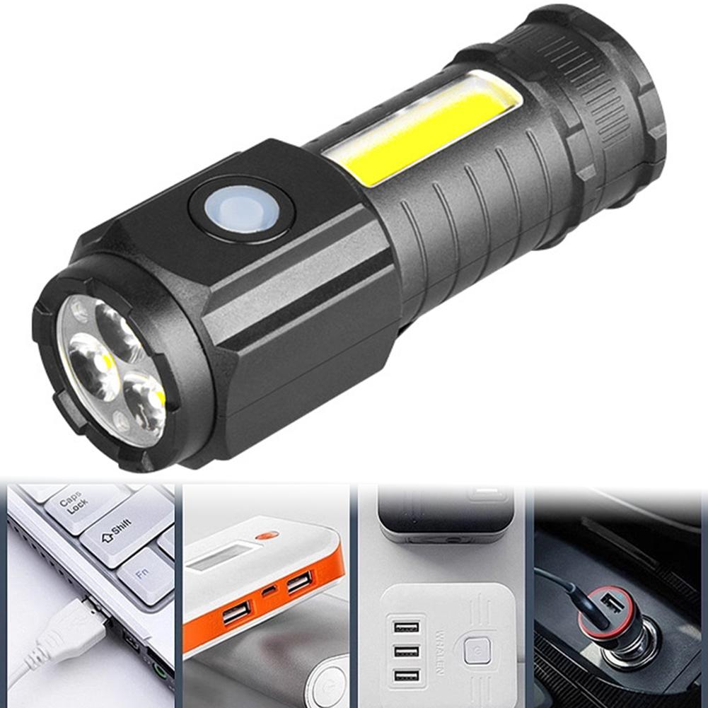 3LED Super Bright Flashlight with Pen Clip Car Repair Working Lights 500mAh Repair Emergency Light 200LM for Outdoor Camping Use