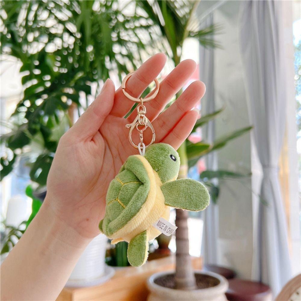 Cartoon Turtle Turtle Plush Keychains PP Cotton Turtle Plush Keyring Kids Toys