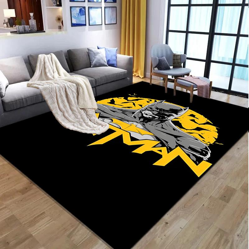 Superheroes Pattern Rug, Indoor/Outdoor Mat, for Picnic, Gameroom, Bedroom, Office, Living Room, Home Decor Carpet, Birthday Gift