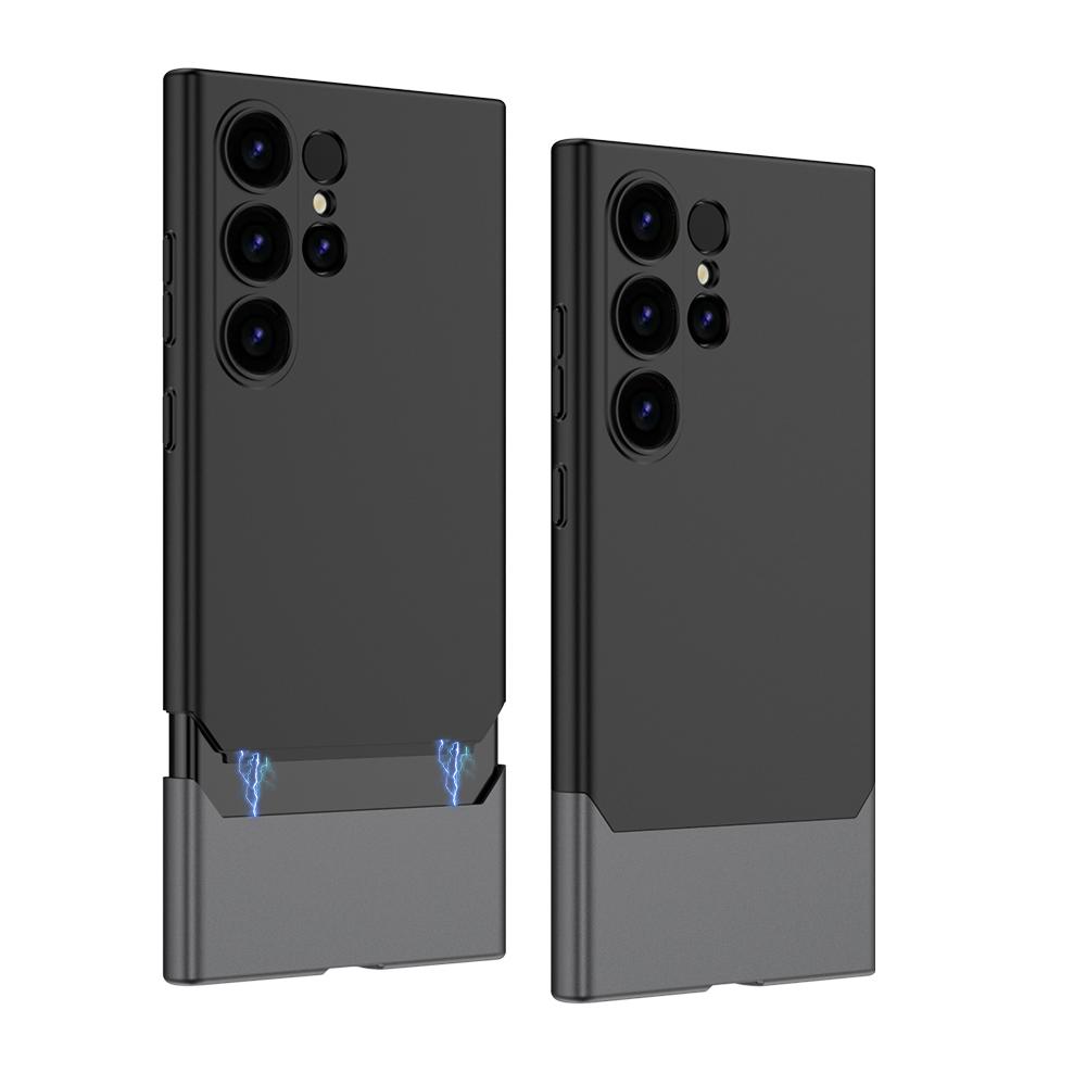 Чехол для Samsung Galaxy S24 Ultra Plus, ультратонкий приятный для кожи матовый контрастный цветной объектив, противоударный защитный твердый чехол