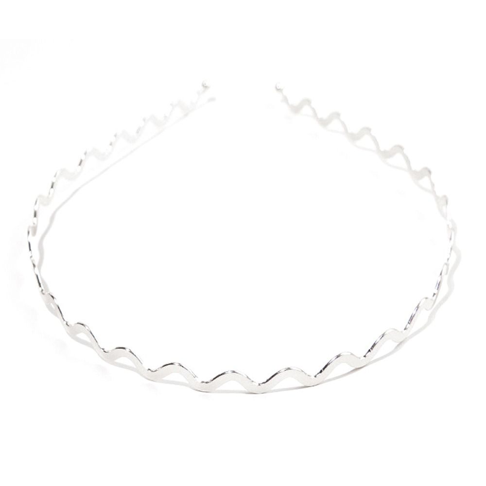 Модные тонкие ленты для волос, укладка челки, обручи для волос для девочек, повязка на голову с металлическими волнами