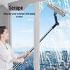 Двусторонний скребок с длинной ручкой для мытья окон в высотных зданиях и в быту