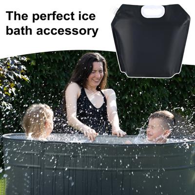 3 шт. мешков для ледяных ванн, многоразовый мешок для воды для ледяных ванн, 5 л, переносные мешки для льда для холодной окунания, большие формы для льда, мешки для гидратации для мышц