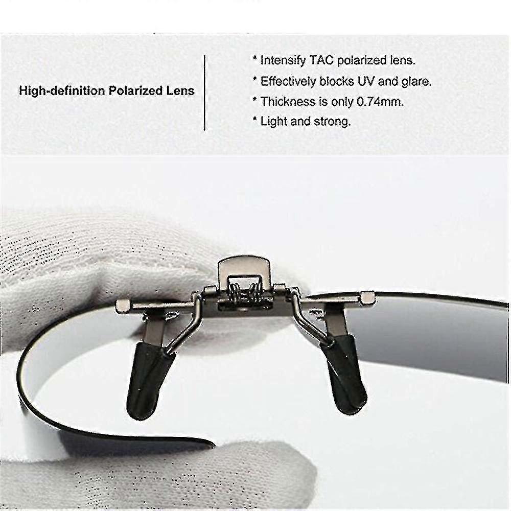 3 Pack, Clip On Flip Up Polarized Lens For Uv Protection Sunglasses/dian01