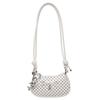 Women's crossbody bag, comes with a pendant. Crescent-shaped shoulder bag, suitable for daily wear, shopping, and dates, sweet and cool style.