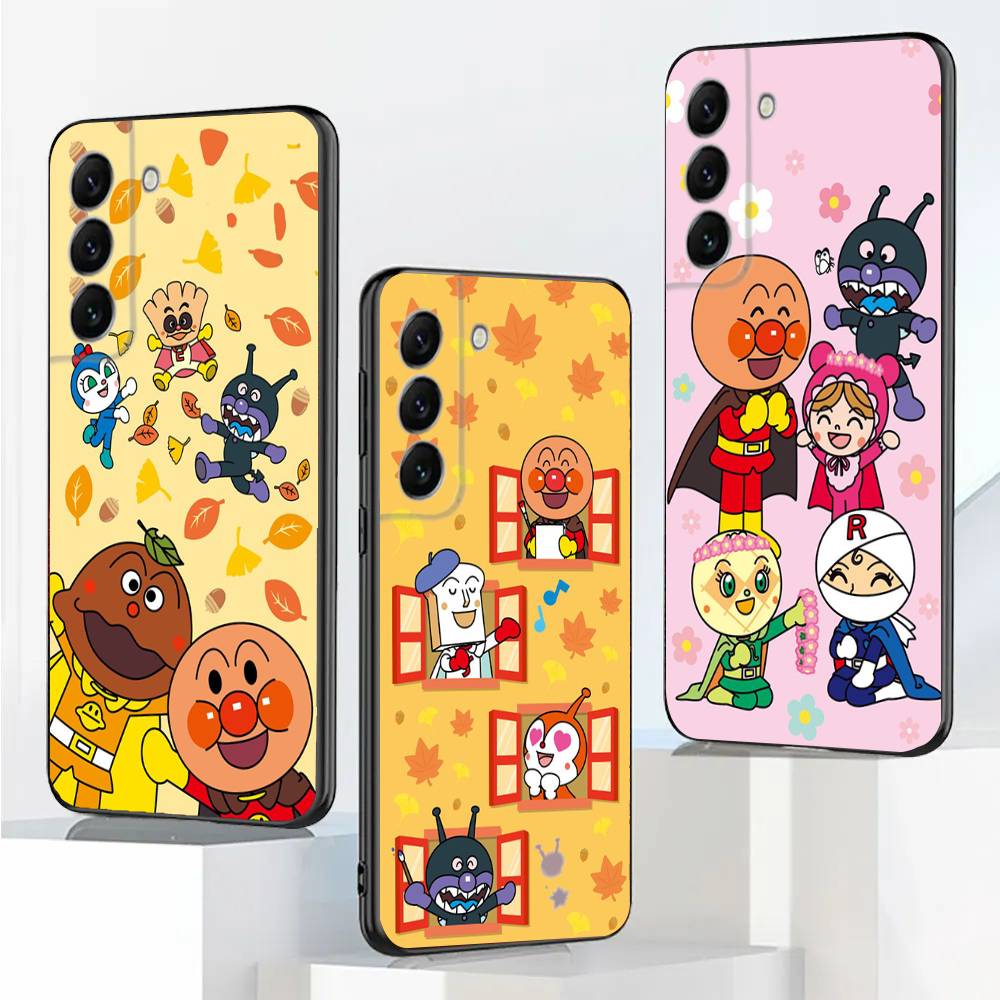 Манга А-Анпанман Милый чехол для телефона Samsung Galaxy A20, A21s, A22, A31, A32, A52, A53, A72, 73, A80, A91 Мягкий черный чехол