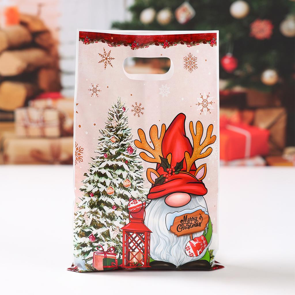 10/25/50pcs Christmas Cute Gift Bags Christmas Party Decoration 2025 Xmas Santa Claus Handbags New Year Gift 2026