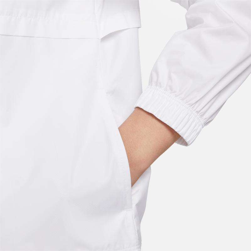 Nike Сплошной цвет, повседневная спортивная легкая ветровка с капюшоном, женские куртки белого цвета DM6180-100