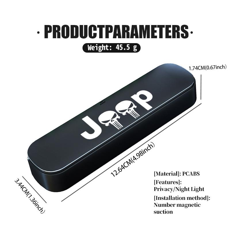 Car Temporary Phone Number Park Card Plate Sticker Accessories For Jeep Grand Cherokee Patriot Renegade Compass Wrangler AJY1