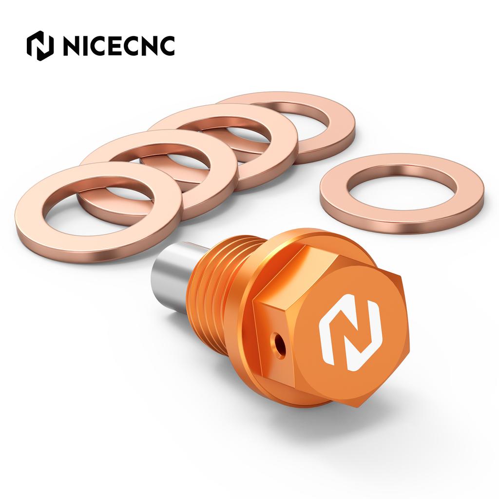NICECNC For Husqvarna TE 300 TE 250 FE 450 FE 501 2014-2025 Magnetic Oil Drain Plug Bolt For GasGas EC 300 EC 250 2021-2025