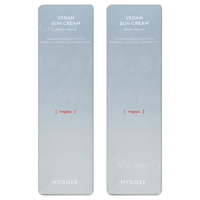 HYGGEE Веганский солнцезащитный крем 50 мл x 2 (32621764)
