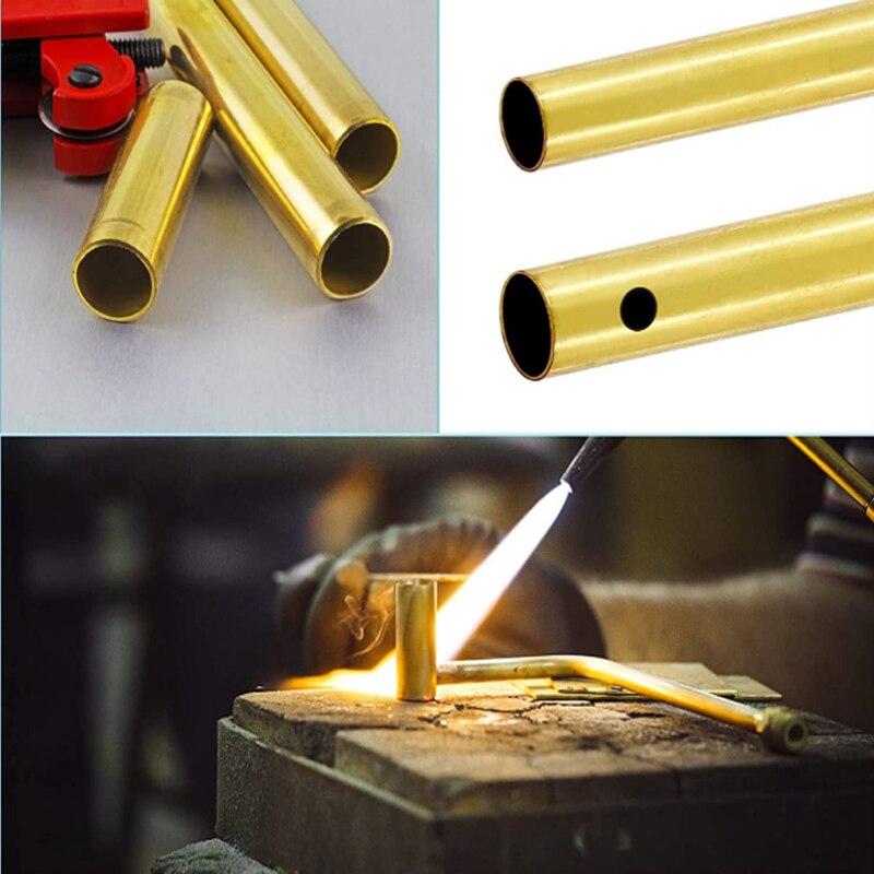 1PCS Brass Tube DIY Tube Round Diameter 2/3/4/5/6/7/8/10/14/16/20mm L200mm 300mm Brass Tube Brass Tube Cutting