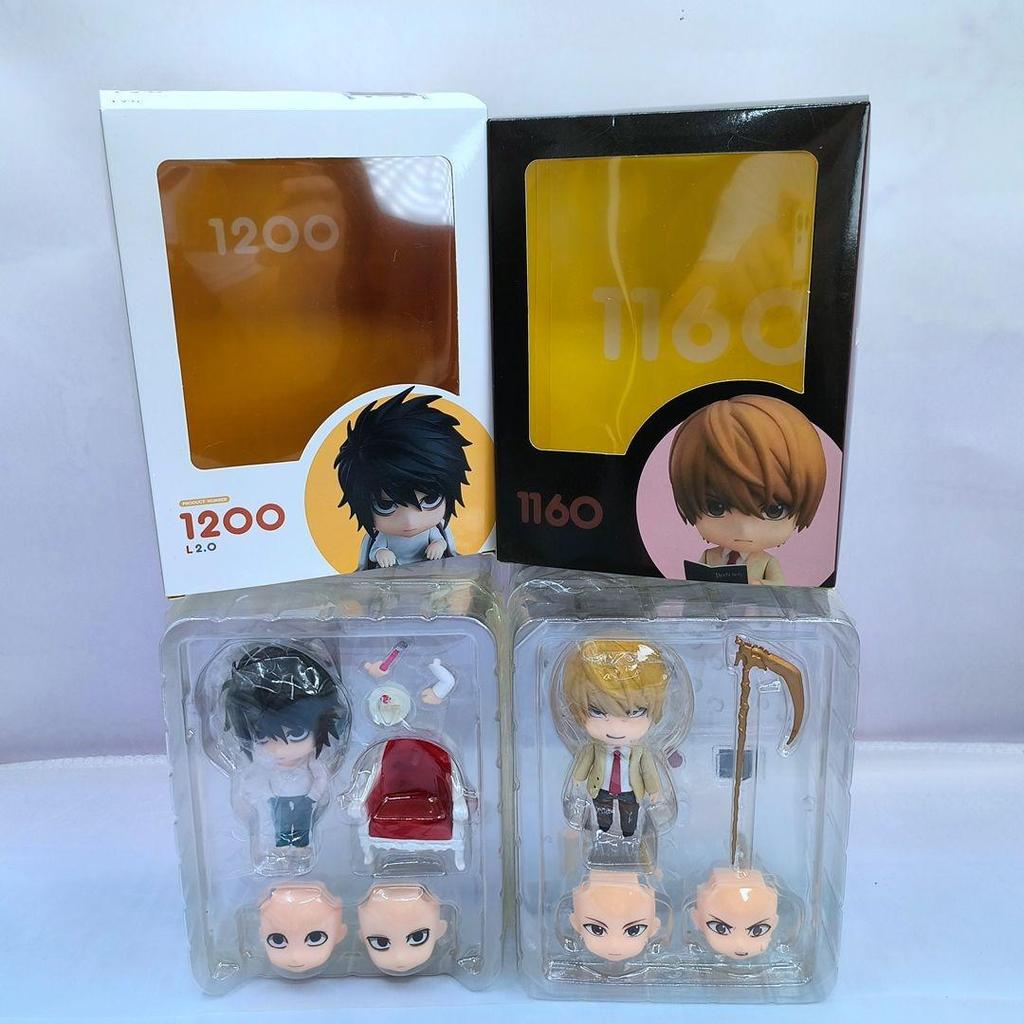 Аниме товары: Q-версия фигурки Тетрадь смерти, Лайт Ягами 1200L, Рюк 2D модель фигурка, подарок.