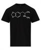 Футболка MDMA Молекулярная MDIoxymethamphetamine E Костная Формула Футболка Личность Деконструированная Повседневная Уличная С коротким рукавом Верх