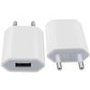 Prise UE blanche - Chargeur Mural De Voyage Usb 5v 1a, 10 Pièces, Adaptateur De Charge Pour Apple Iphone Xs M
