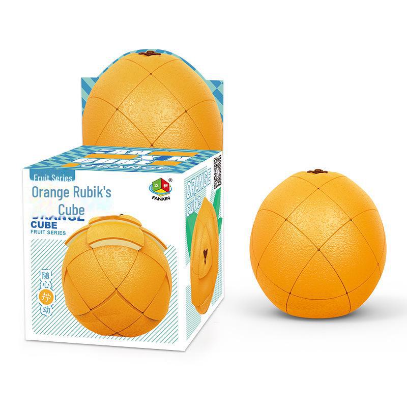 Куб-головоломка «Фруктовый панксин»: Уникальные формы апельсина, персика, груши, лимона для творческого раннего обучения детей.