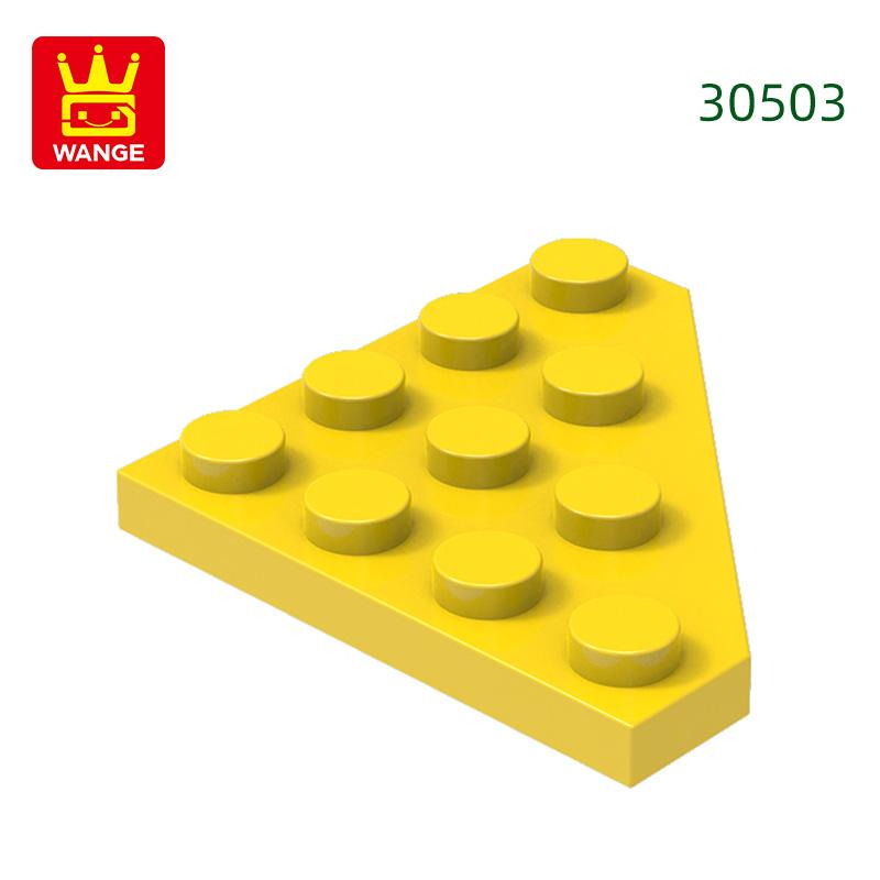 Нетоксичные 65 шт./лот 30503 4x4 Клиновидные строительные блоки Moc Насыпные детали Совместимые с Brick DIY Сборная игрушка для детей Подарочная коробка