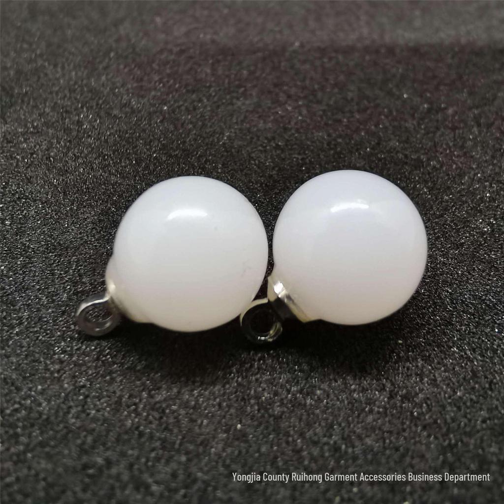Пуговицы из смолы с круглыми бусинами из искусственного нефрита для детской рубашки