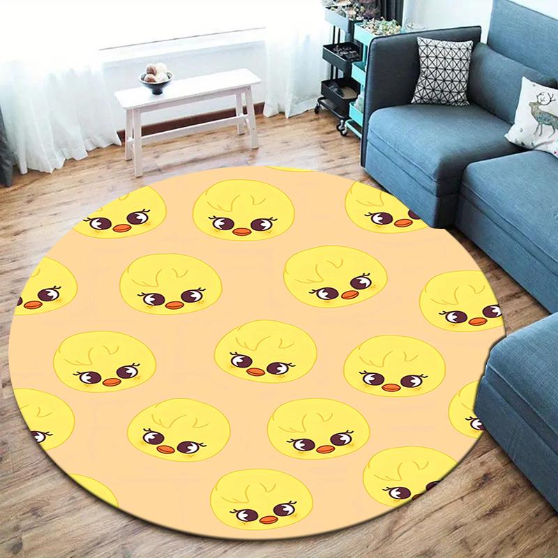 SKZ Round Area Rug,Carpet Rug for Living Room Bedroom Sofa Playroom Decor,Non-slip Floor Mat