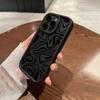 Черный чехол для телефона с графическим рисунком «Черная волна» для iPhone 16 15 14 13 12 11 x XR Xs SE2 SE 8 7 plus pro Max mini силиконовая задняя крышка