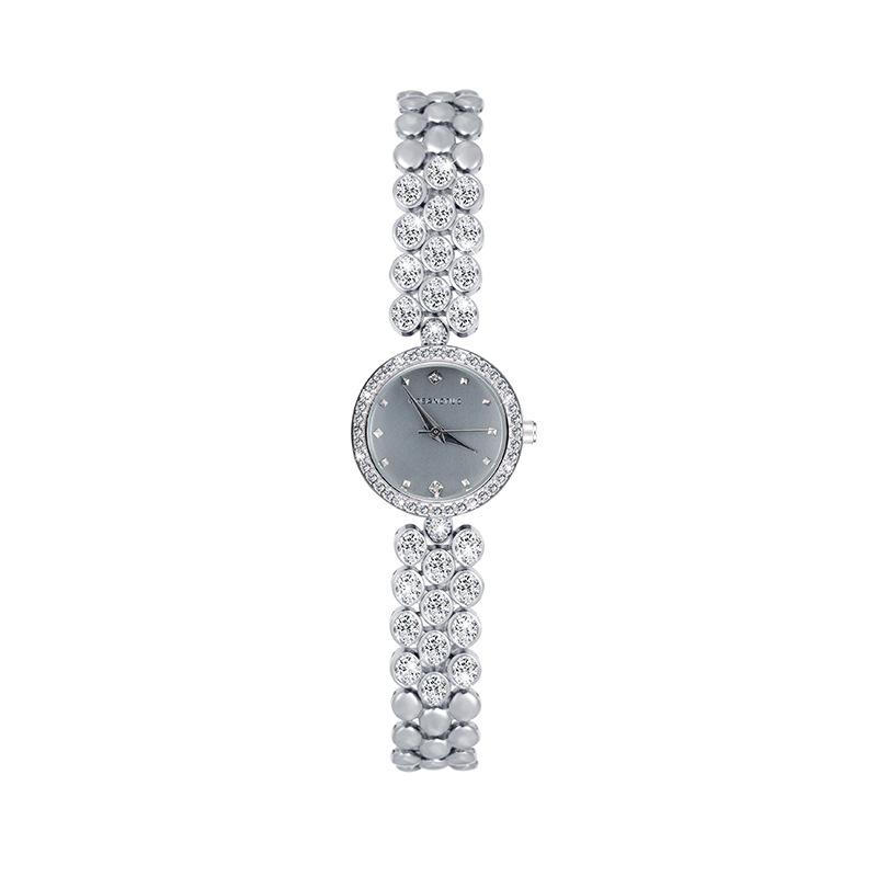 Fashion Diamond-Encrusted Women'S Watch Fritillary Small Zircon Bracelet Metal Band Quartz Waterproof Watch