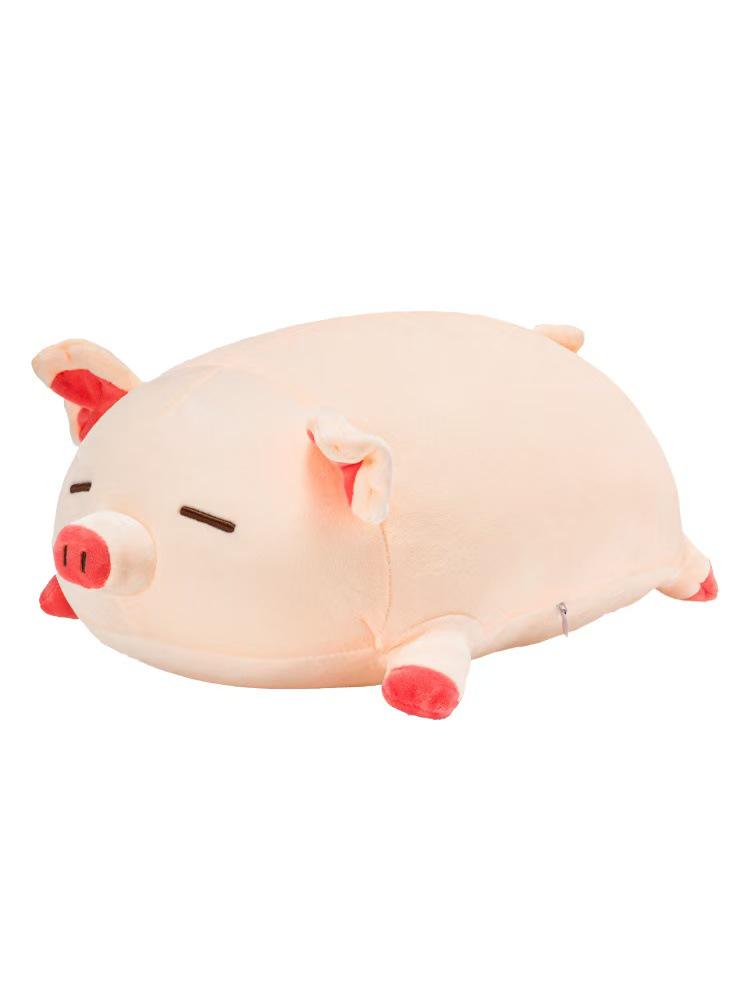 Милая плюшевая подушка-свинка – Мягкая набивная игрушка для детей
