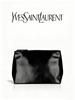 YSL-Женская черная прямоугольная косметичка, ручная дорожная сумка-органайзер для косметики, портативный клатч для ежедневного хранения