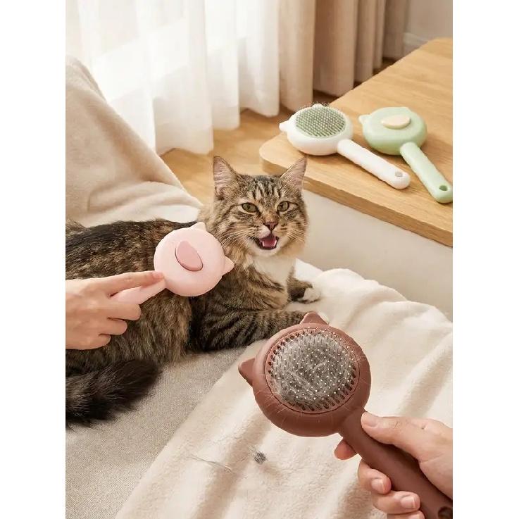 New Pet Cat Bathing Massage Floating Hair Brush, Dog Grooming Deshedding Brush, Universal Pet Grooming Supplies SP260311194581290594438