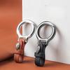 1PC Men's Buckle Metal Anti-lost Car Pendant High-grade Leather Pendant Personalized Simple Keychain Waist Hanging