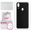 apgo Protective Skin Sticker for the Back Compatible with Umidigi A3, Wrap Film, Foil, Vinyl - Pattern Carbon Black