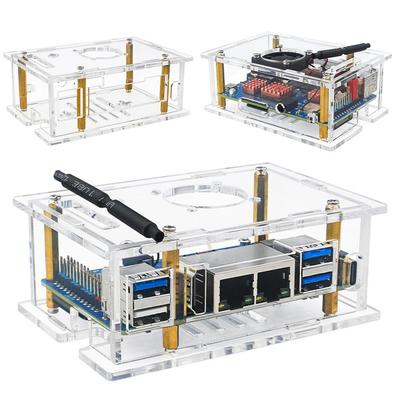 Для Orange Pi RV2 Акриловый Корпус Прозрачная Защитная Коробка Оболочка Охлаждающий Вентилятор Медные Радиаторы Опционально Для Платы Orange Pi RV2