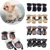 4pcs/set Winter Pet Dog Shoes Anti-slip Waterproof Rain Snow Boots Footwear Thick Warm for Small Cats Puppy Dogs Socks Booties Chihuahua Yorkshire