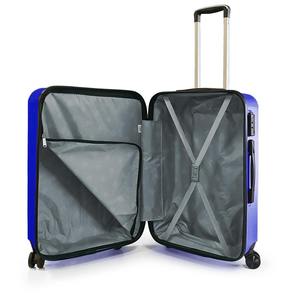 coral high Чемодан малого размера ABS Saks синий 16466