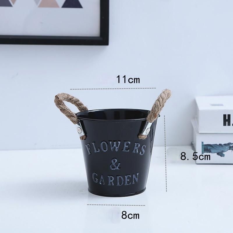 1 шт. ретро железо креативные буквы декоративное ведро для цветов коррозионностойкая металлическая трава для искусственных растений