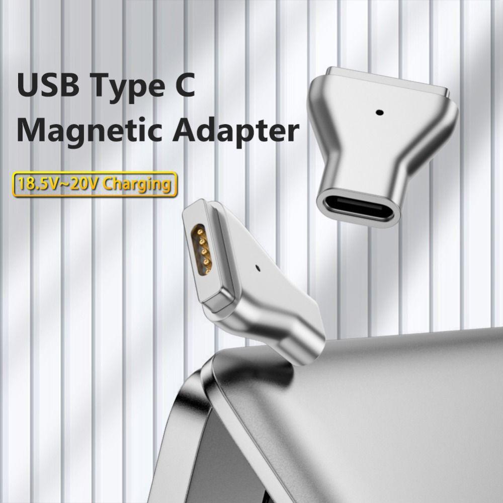 Quality Laptop Connector T-Tip PD Quick Charging Plug Converter USB C Adapter Type C to Magsafe 2