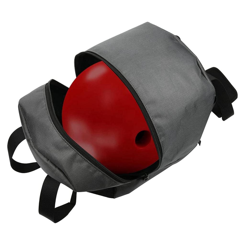 Bowling Bag for Single Ball Bowling Tote with Soft Bowling Cups Holder Bowling Tote Bag with Big Capacity Mesh Pockets