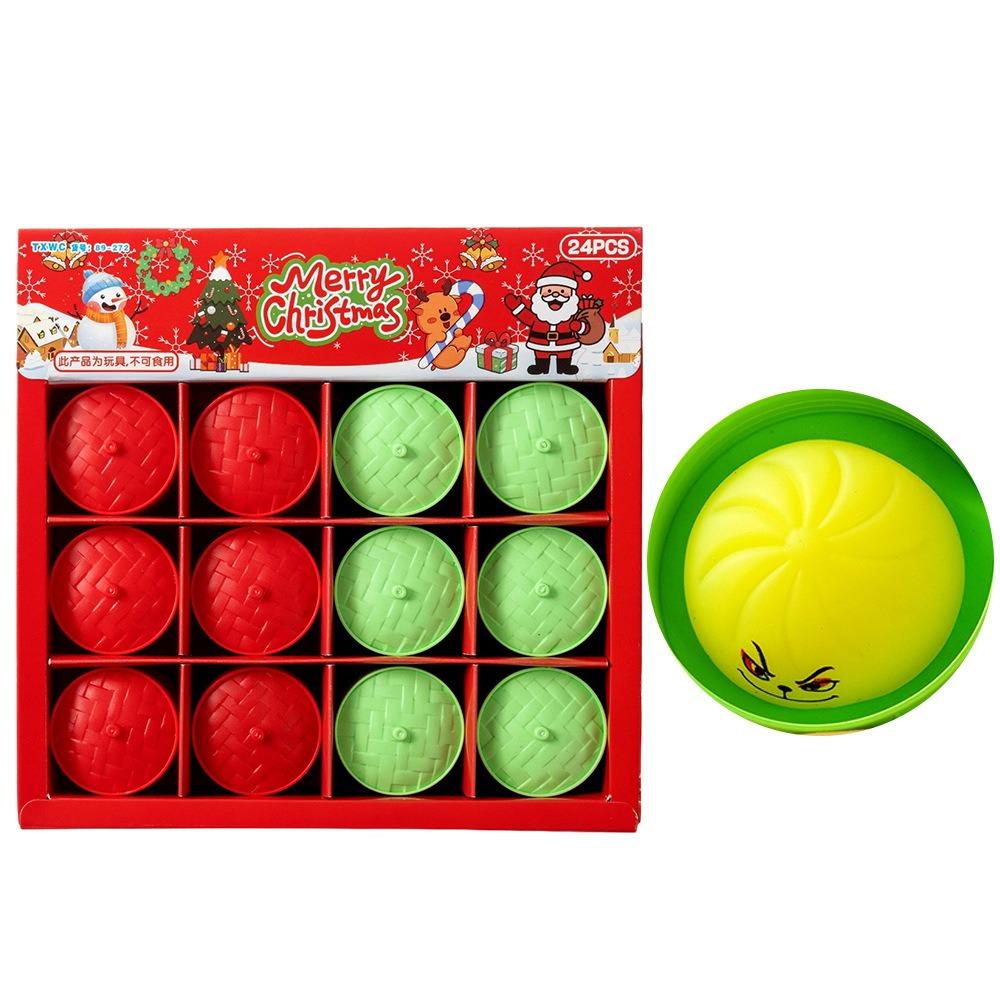 24pcs/set Soft Cute Mini Dumplings Squishy Christmas Fidget Sensory Toy Party Favors