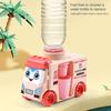 Mini Water Dispenser Bus 2 In 1 Press To Get Water Out Bottle Replaceable Pretend Play Funny Kids Water Dispenser Toy Children Gift