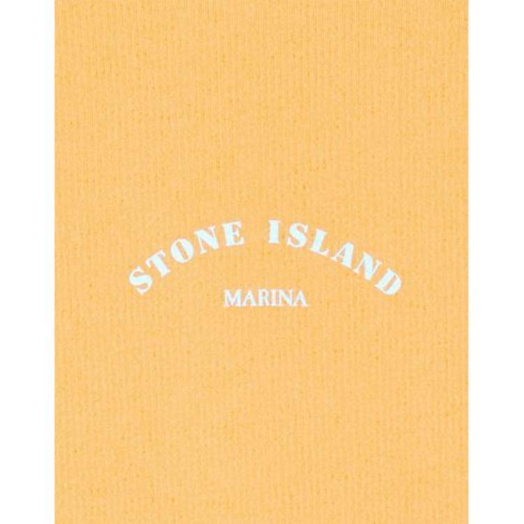 STONE ISLAND Ss23 Серия Marina Принт логотипа с буквами Однотонная Повседневная Свободная Толстовка Мужская толстовка Оранжевый 7815650X2-V0032