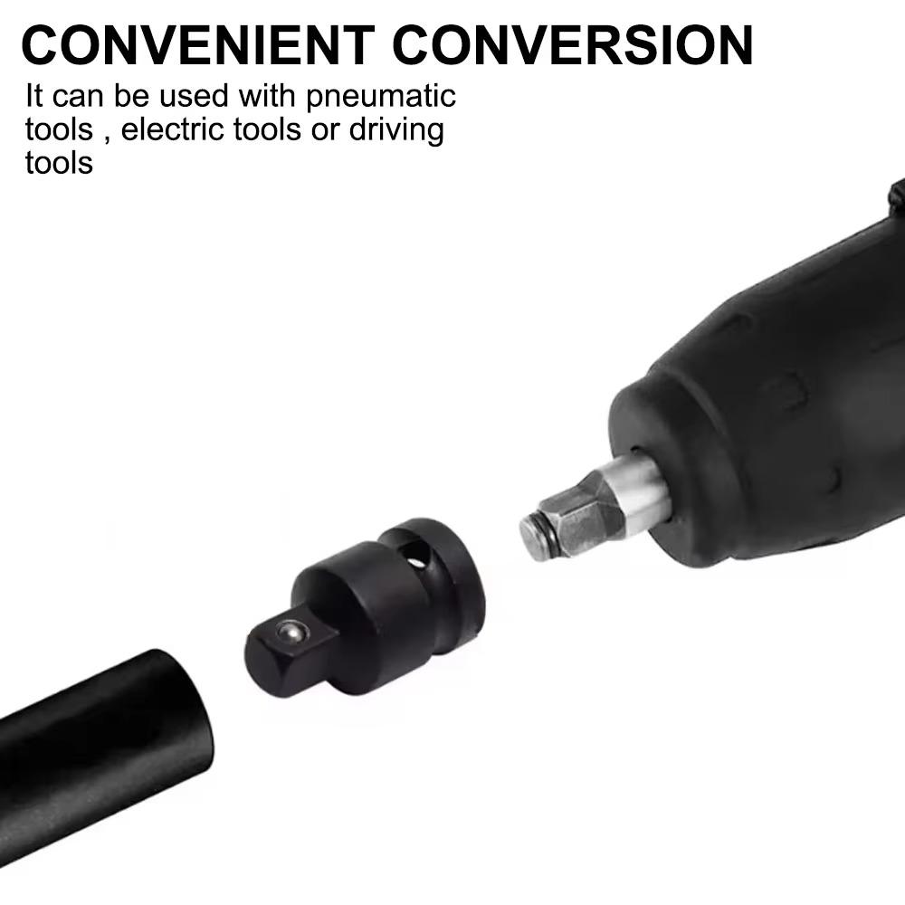 6Pcs/Set Heavy Socket Wrench Set 1/4 1/2 3/8 3/4 Ratchet Breaker Socket Converter Set With Storage Box Pneumatic Sleeve Adapter