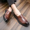 Mens Leather Shoes Luxury Crocodile Pattern Men Business Dress Shoes Casual Social Shoe Male Wedding Footwear