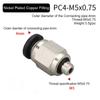 1Pcs Pipe Fitting Air Connector 1/8" 1/4" 3/8" 1/2" Male Thread Quick Connecors